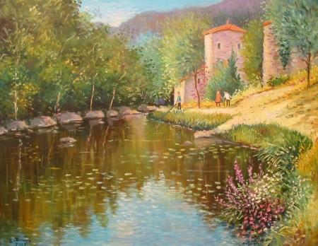 Etang fleuri 